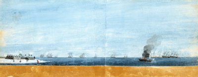 1776年6月29日、サリバンズ島攻撃後の朝 作： Henry Gray